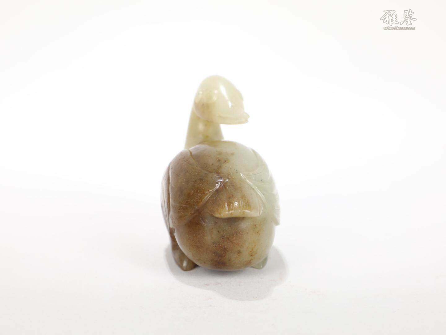 清 玉雕鴨形鎮