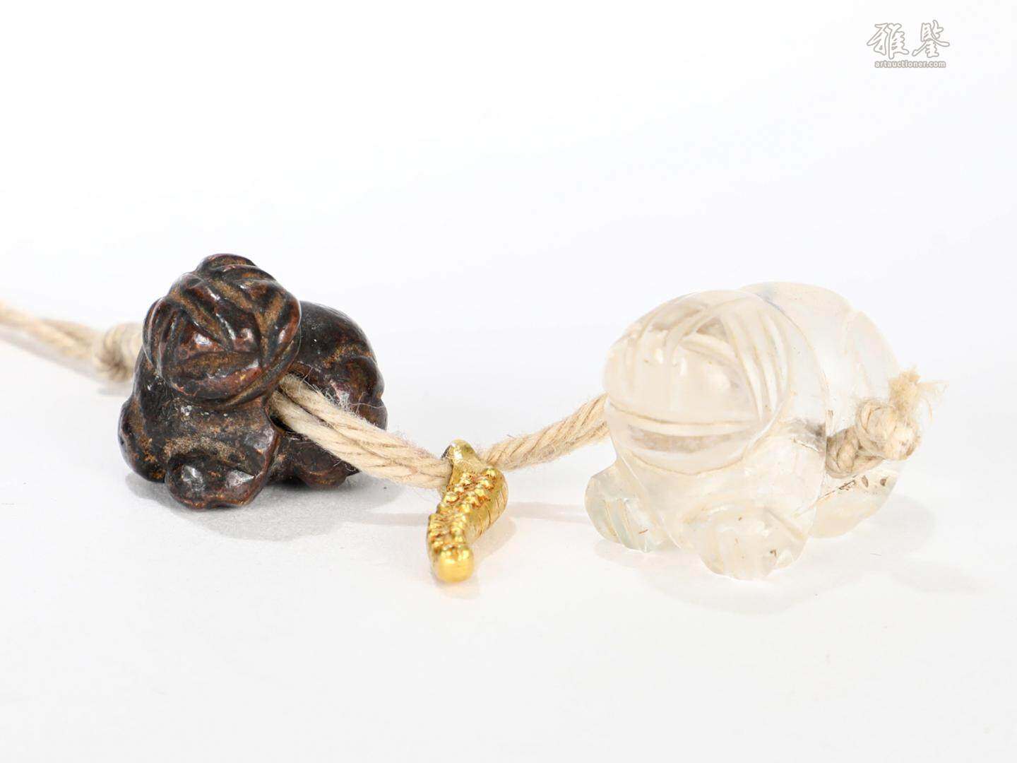 3-6世紀 水晶金蠶多寶串