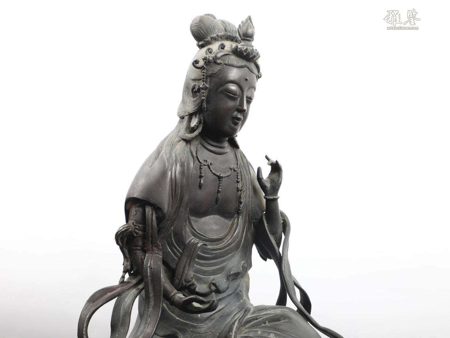 古銅騎象觀音
